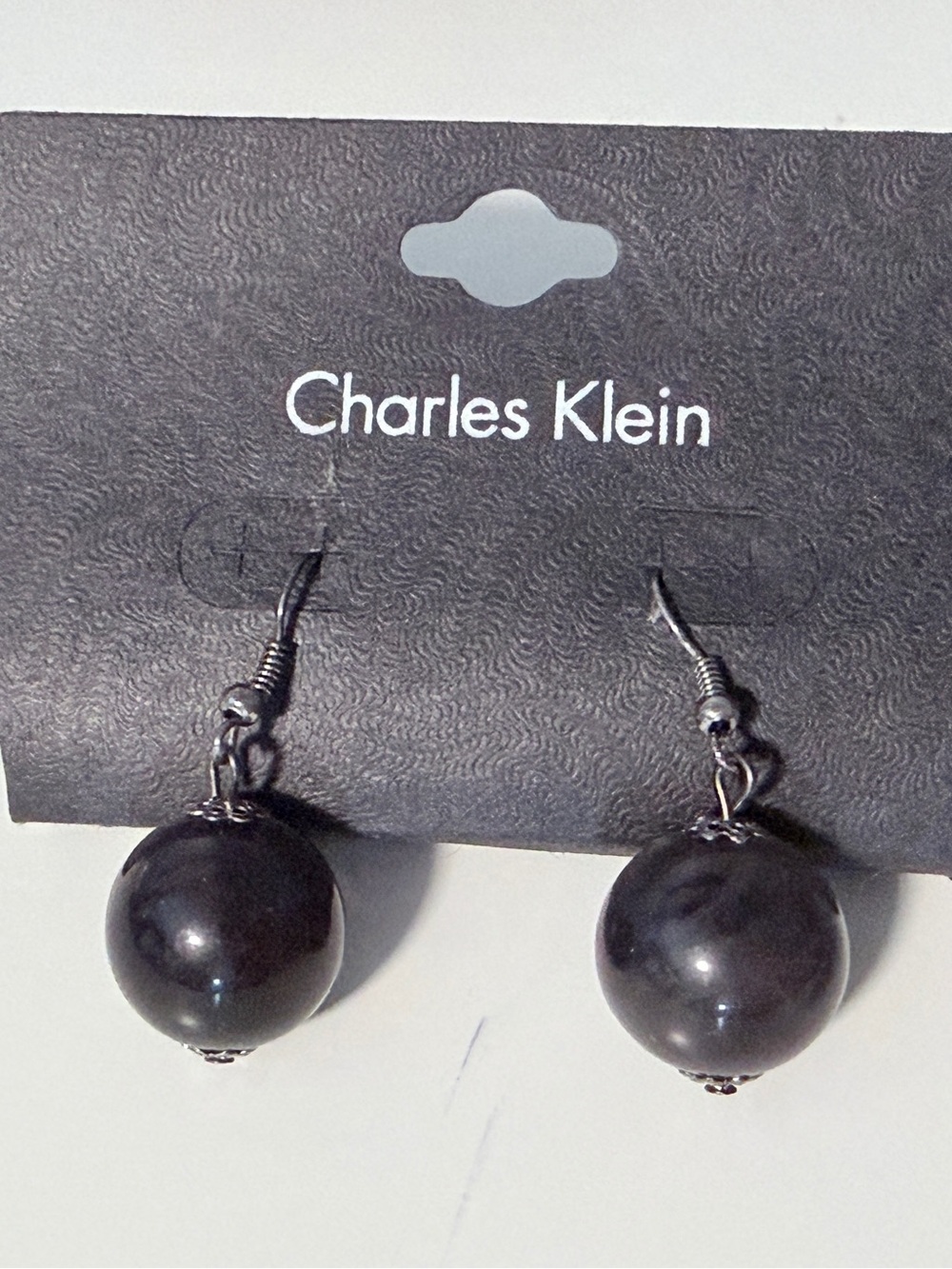 Black Pearl Drop Earrings